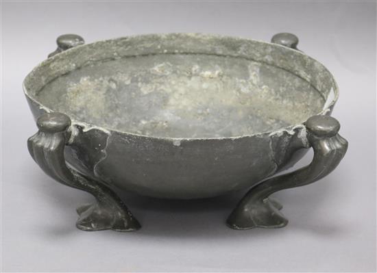 A Tudric Liberty pewter bowl diameter 32cm